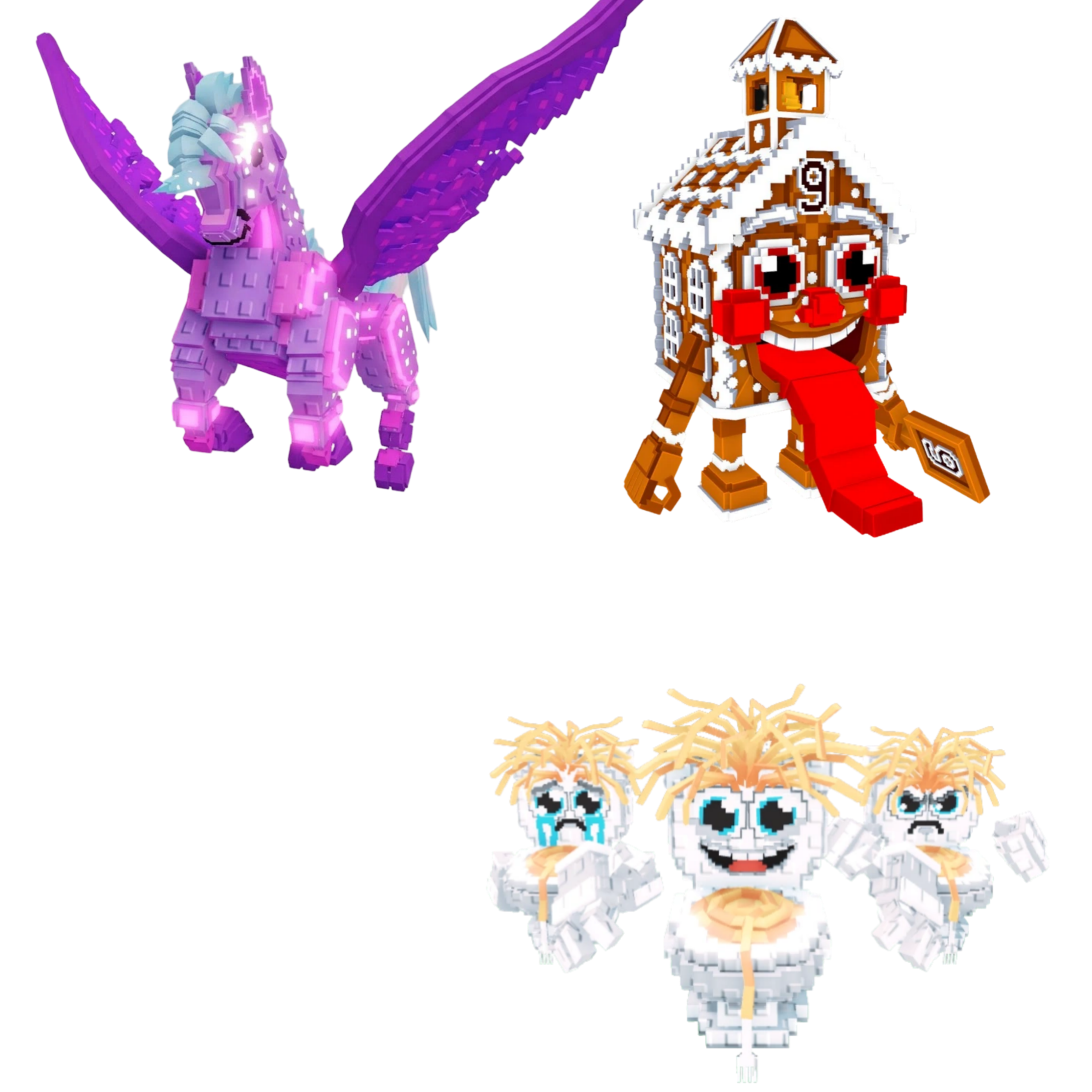 [BUNDLE] - 🥩 1x Celestial Pegasus 🥩 1x La Ginger Sekolah 🥩 1x Los Spaghettis