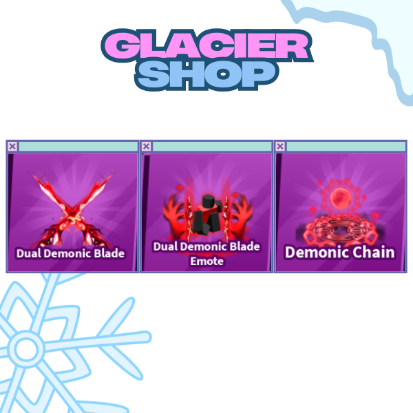 Dual Demonic Blade + Explosion + Emote ( Limited Set )