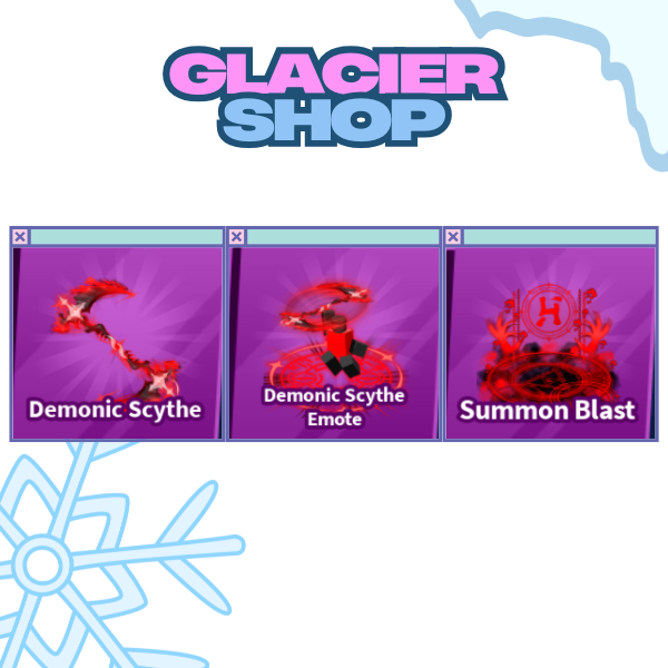 Demonic Scythe + Explosion + Emote ( Limited Set )
