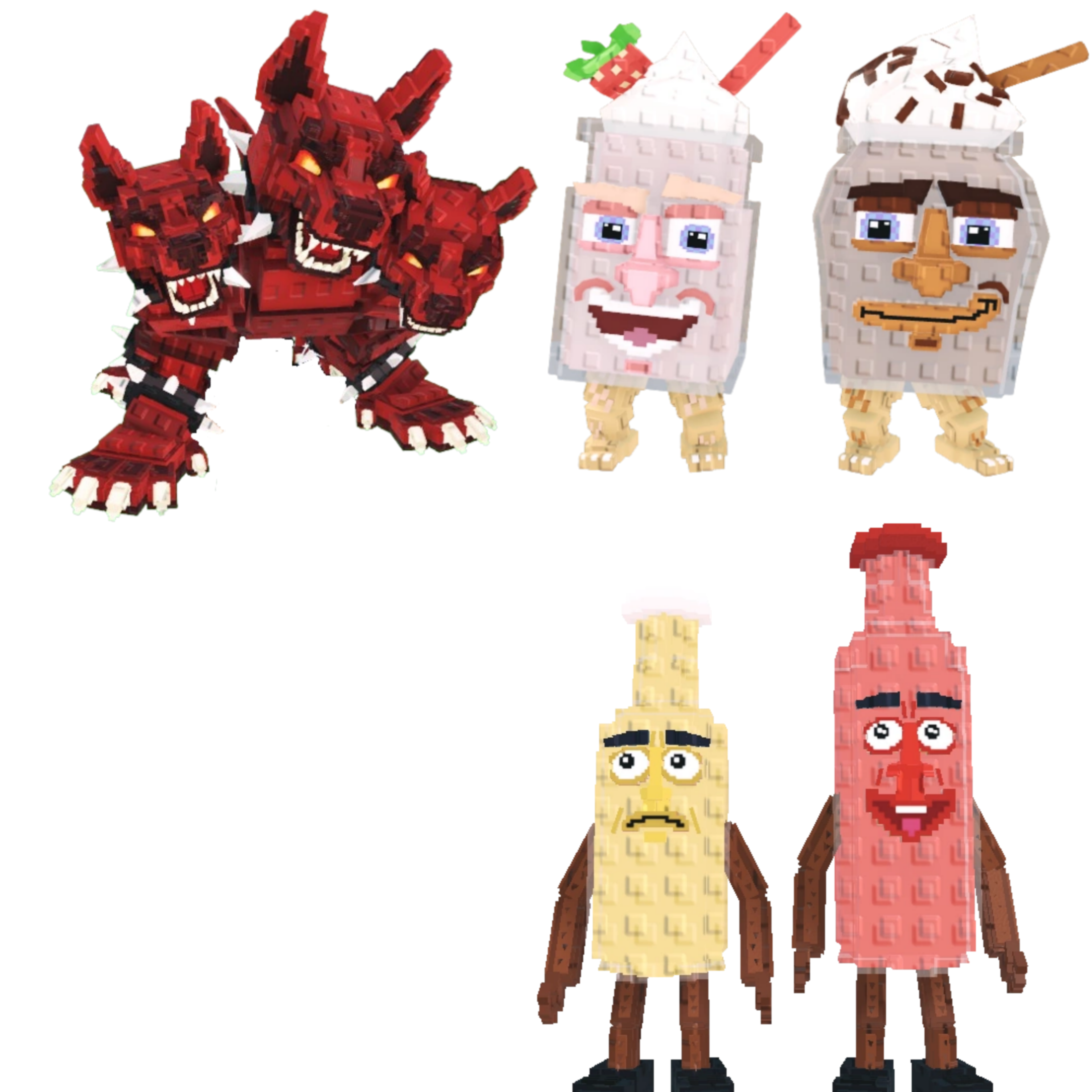 [BUNDLE] - 😗 1x Cerberus 😗 1x Fragrama and Chocrama 😗 1x Ketchuru and Musturu