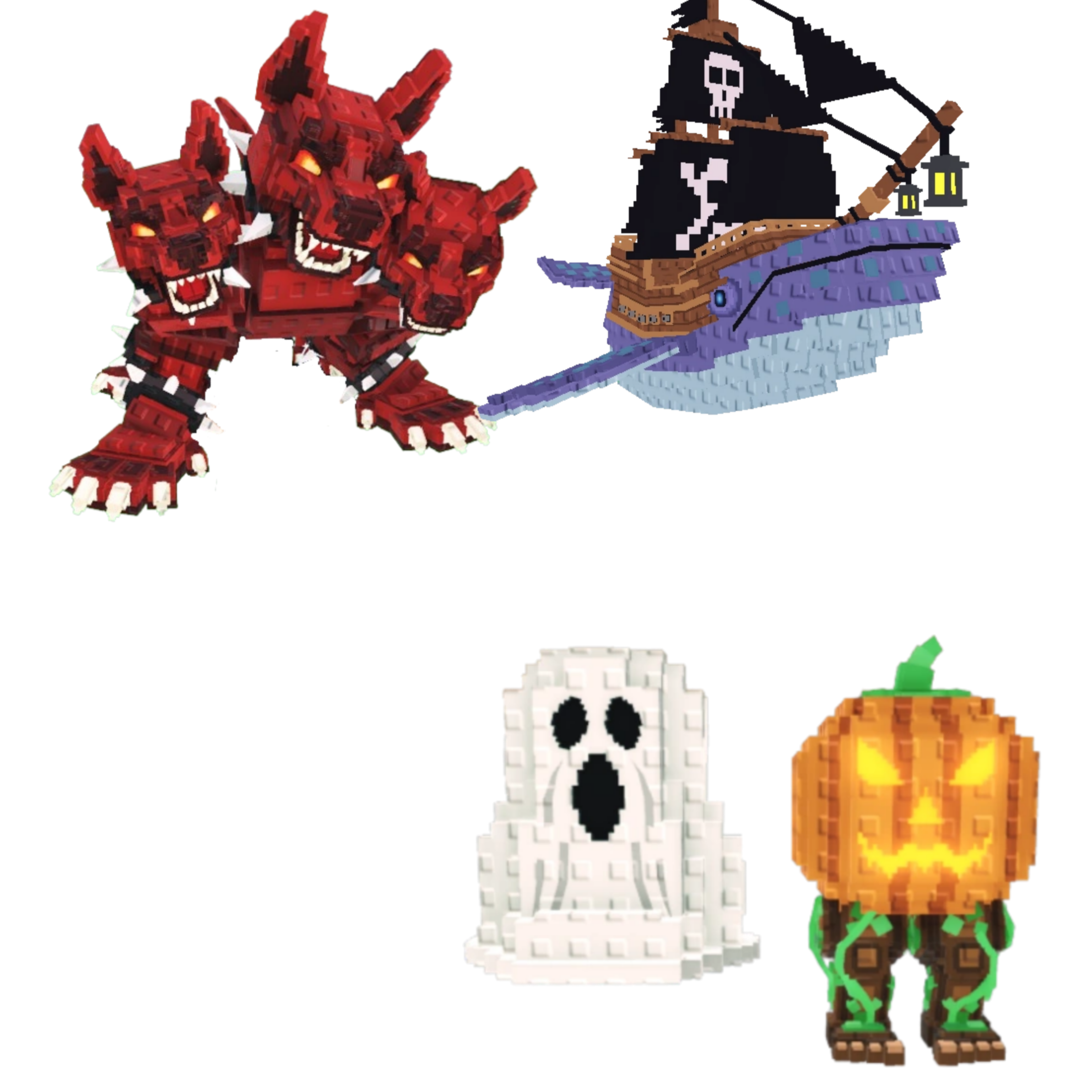 [BUNDLE] - 😚 1x Cerberus 😚 1x Capitano Moby 😚 1x Spooky and Pumpky
