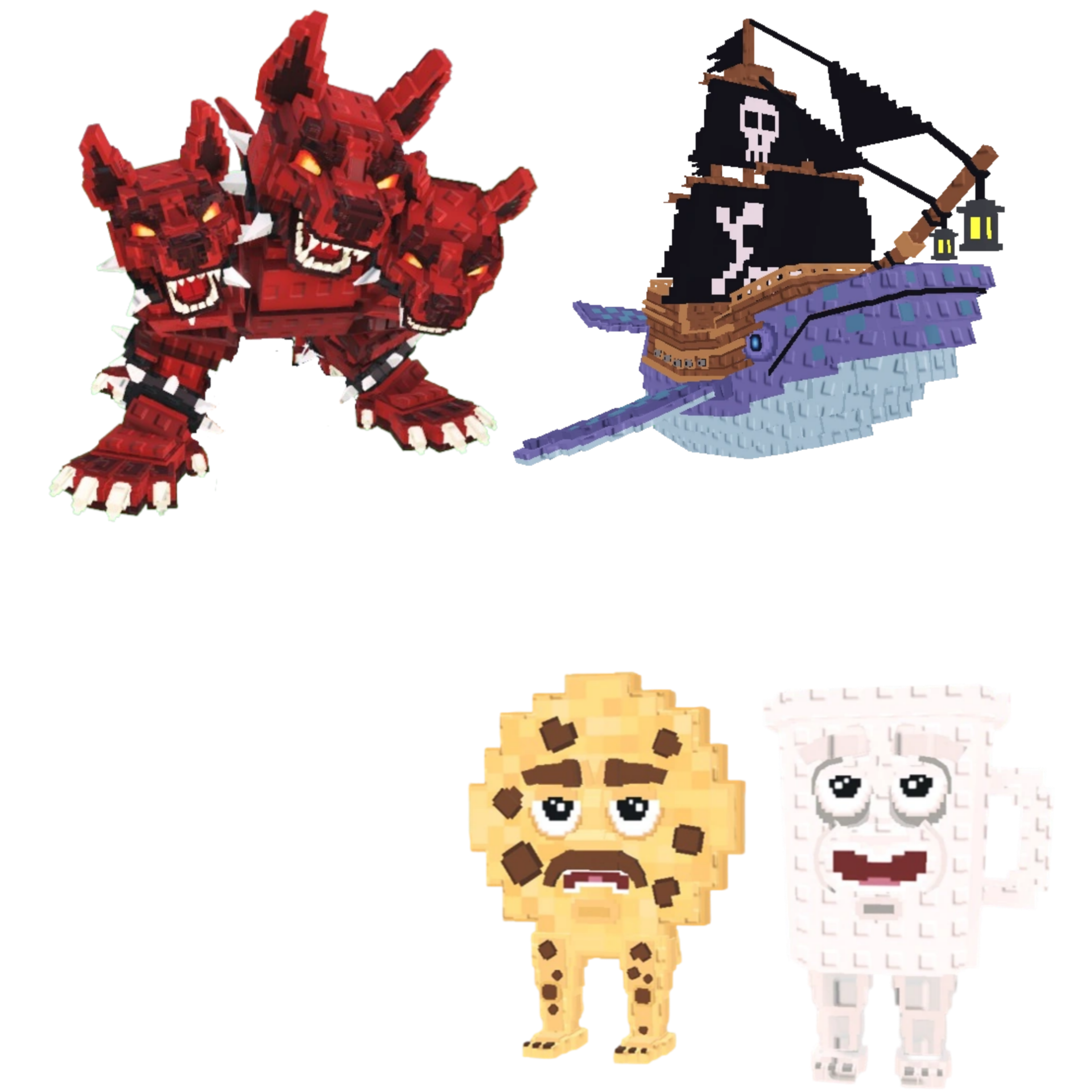 [BUNDLE] - 😋 1x Cerberus 😋 1x Capitano Moby 😋 1x Cooki and Milki