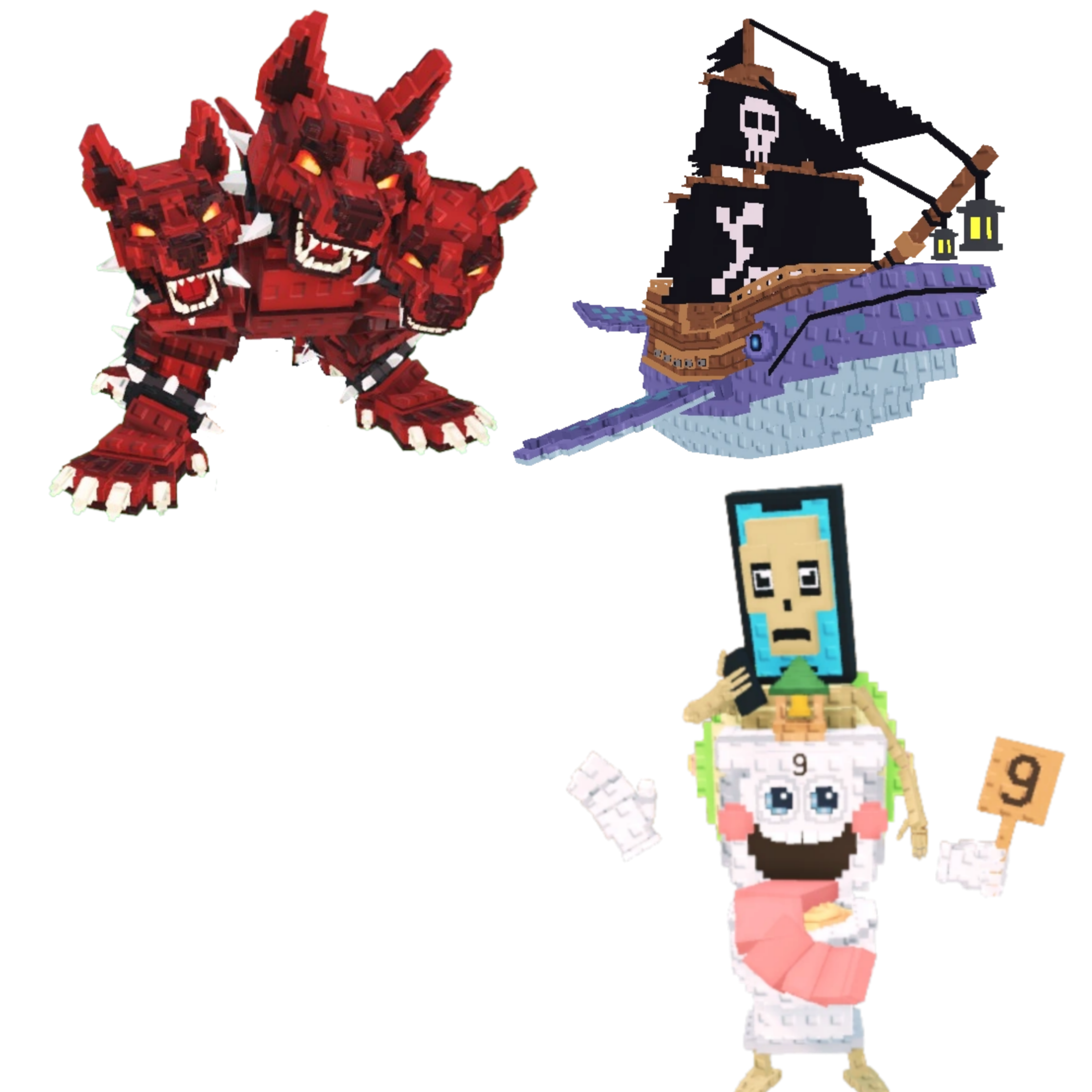 [BUNDLE] - 🤪 1x Cerberus 🤪 1x Capitano Moby 🤪 1x La Secret Combinasion