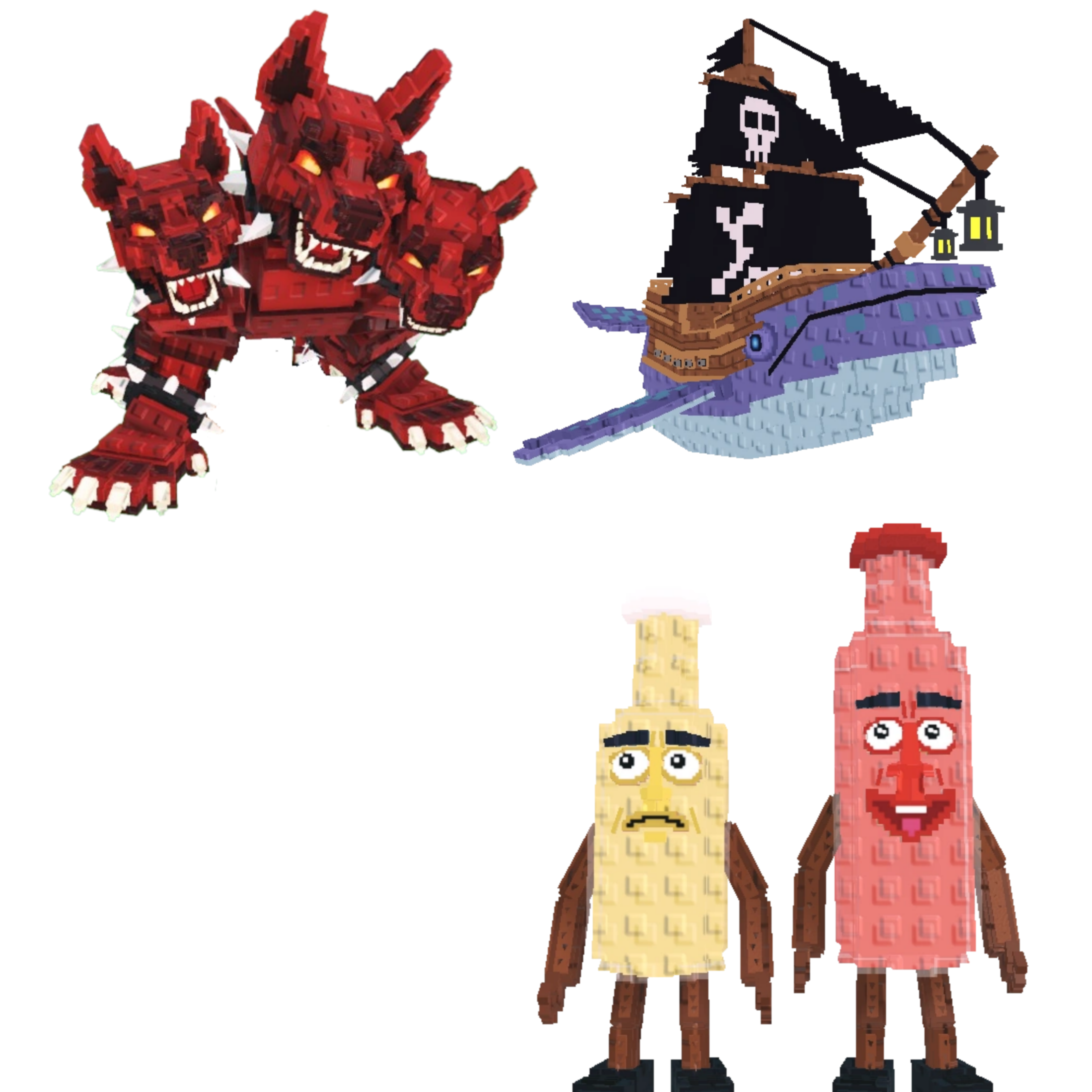 [BUNDLE] - 😝 1x Cerberus 😝 1x Capitano Moby 😝 1x Ketchuru and Musturu