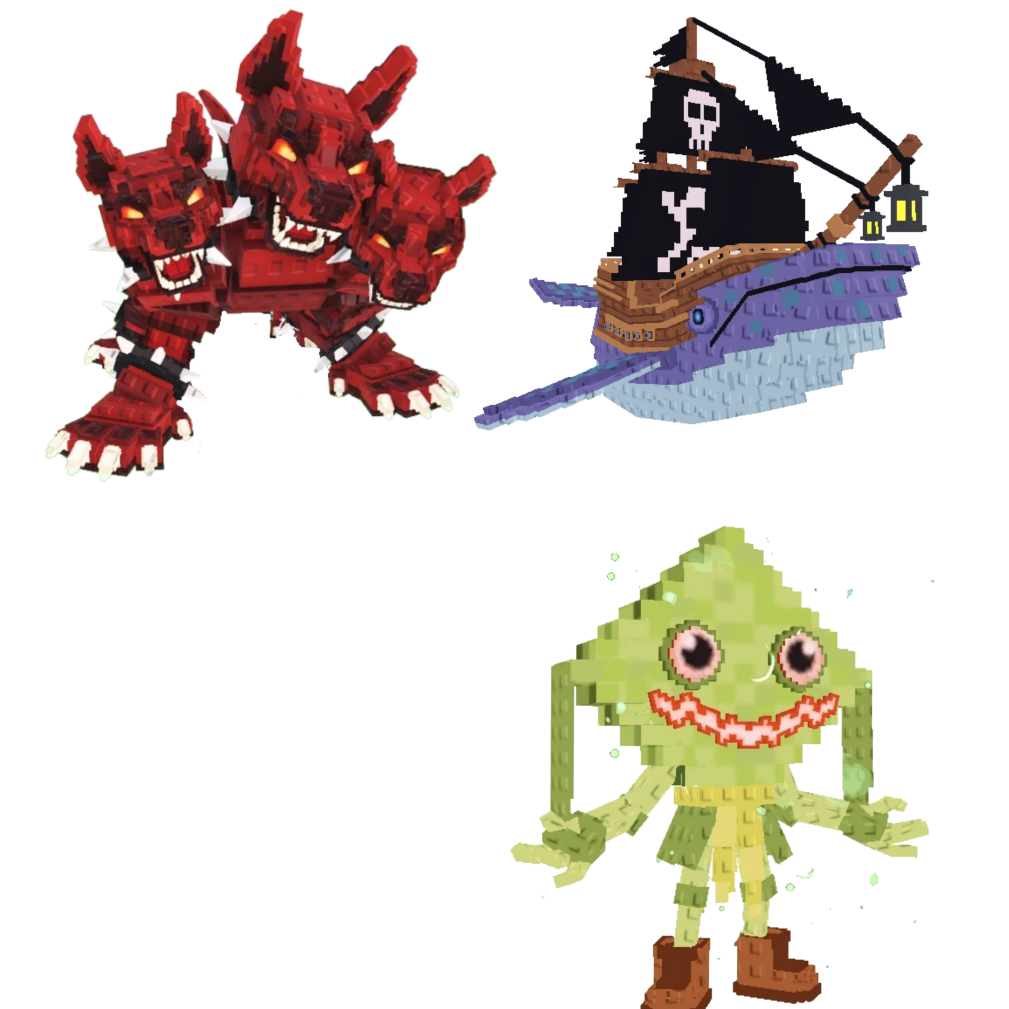 [BUNDLE] - 🤑 1x Cerberus 🤑 1x Capitano Moby 🤑 1x Ketupat Kepat