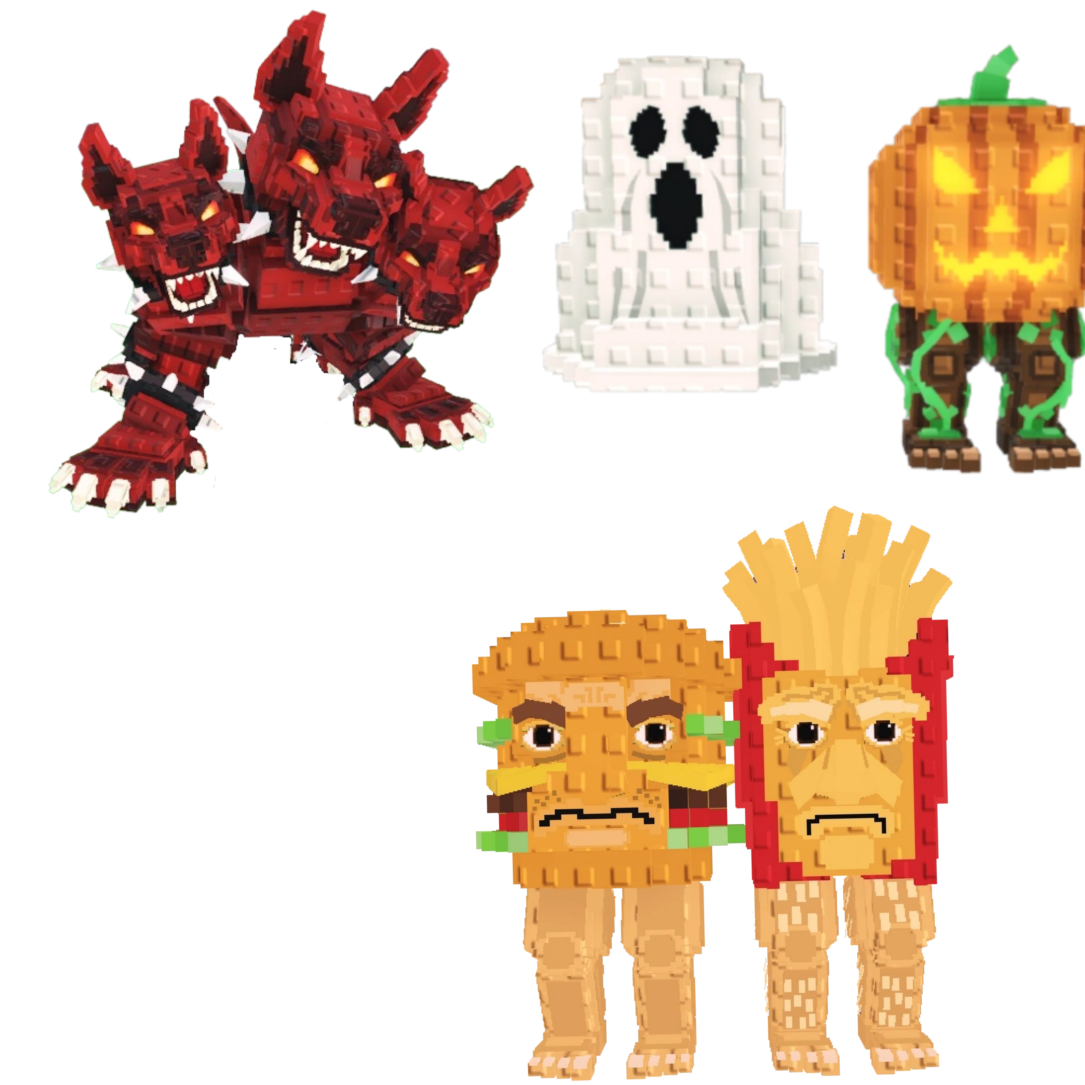 [BUNDLE] - 🤭 1x Cerberus 🤭 1x Spooky and Pumpky 🤭 1x Burguro And Fryuro