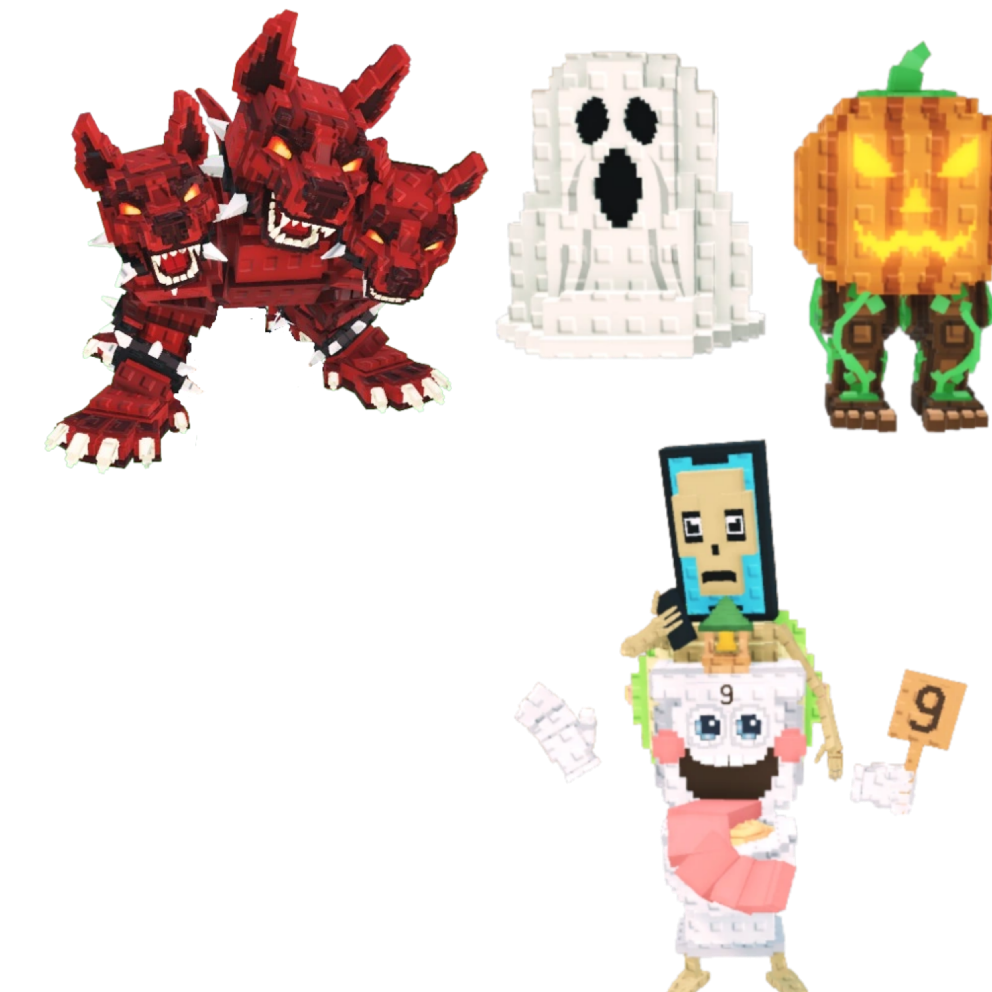 [BUNDLE] - 🤐 1x Cerberus 🤐 1x Spooky and Pumpky 🤐 1x La Secret Combinasion