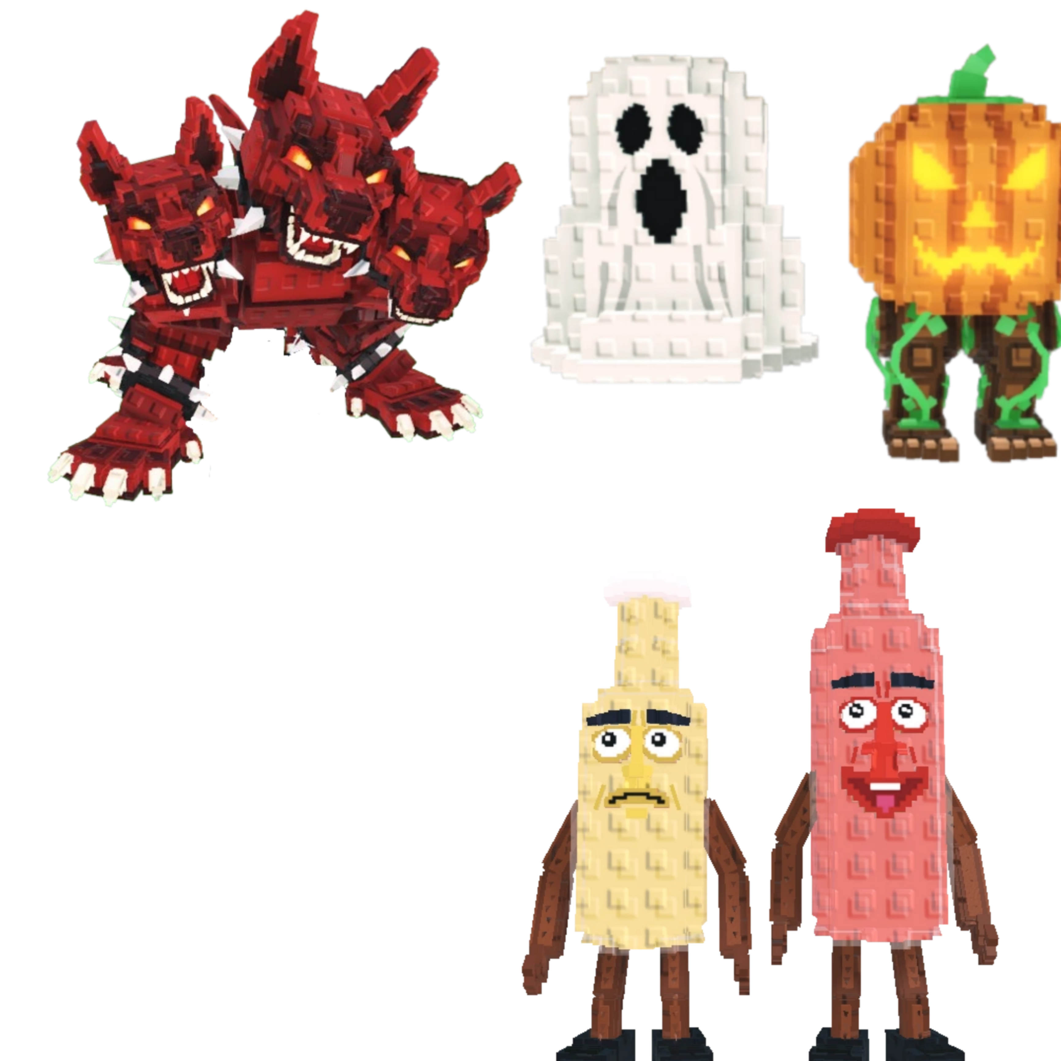 [BUNDLE] - 😶 1x Cerberus 😶 1x Spooky and Pumpky 😶 1x Ketchuru and Musturu