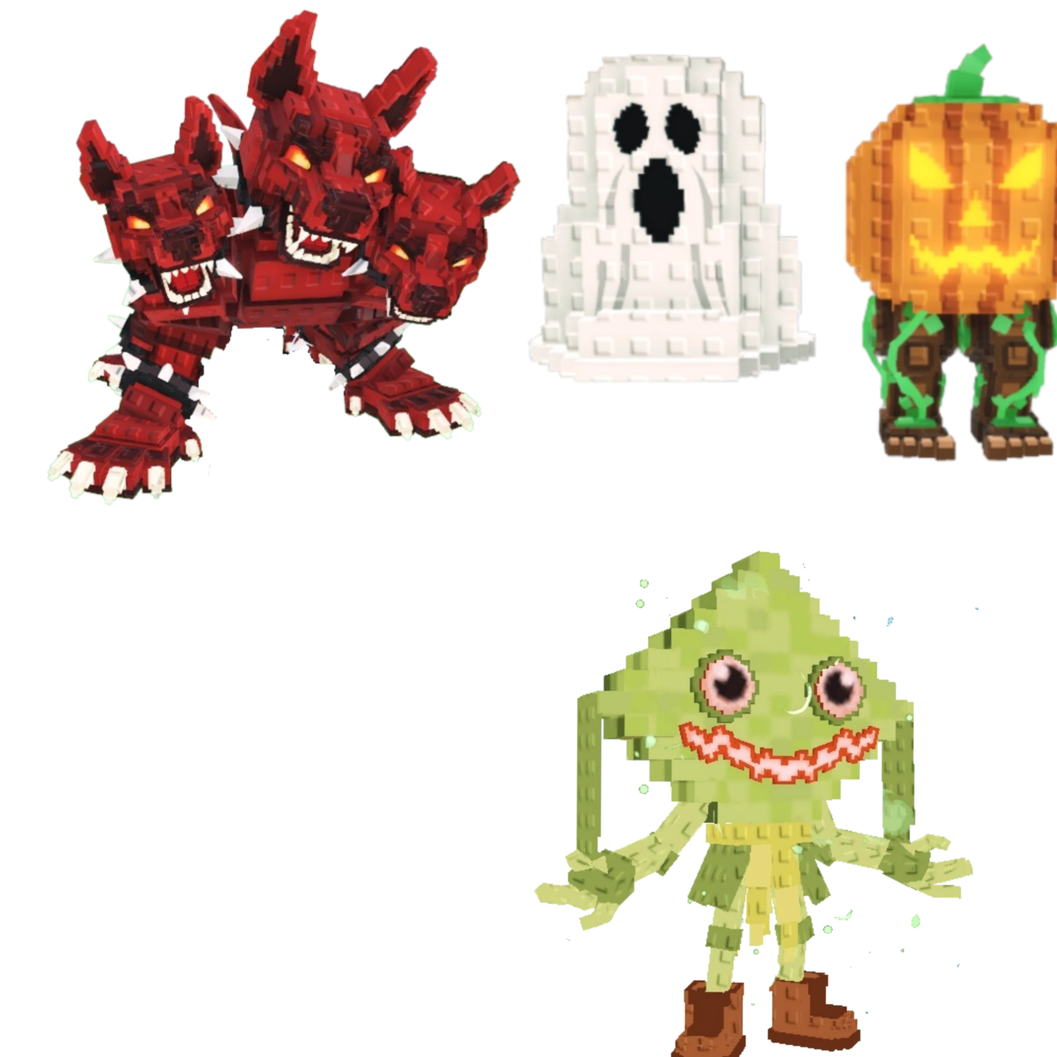 [BUNDLE] - 😏 1x Cerberus 😏 1x Spooky and Pumpky 😏 1x Ketupat Kepat