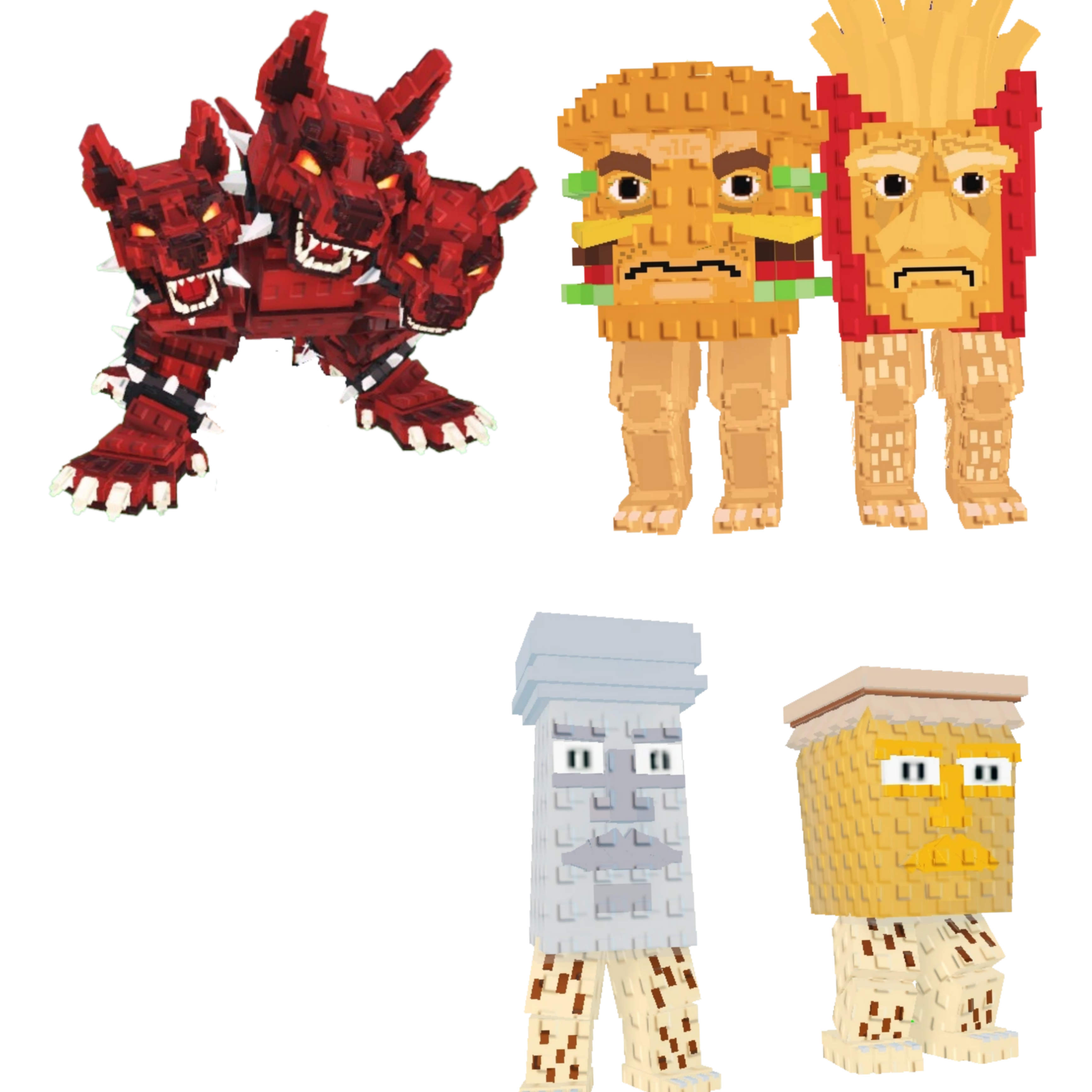[BUNDLE] - 🤯 1x Cerberus 🤯 1x Burguro And Fryuro 🤯 1x Garama and Madundung
