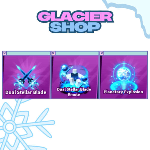 Dual Stellar Blade + Explosion + Emote ( Limited Set )