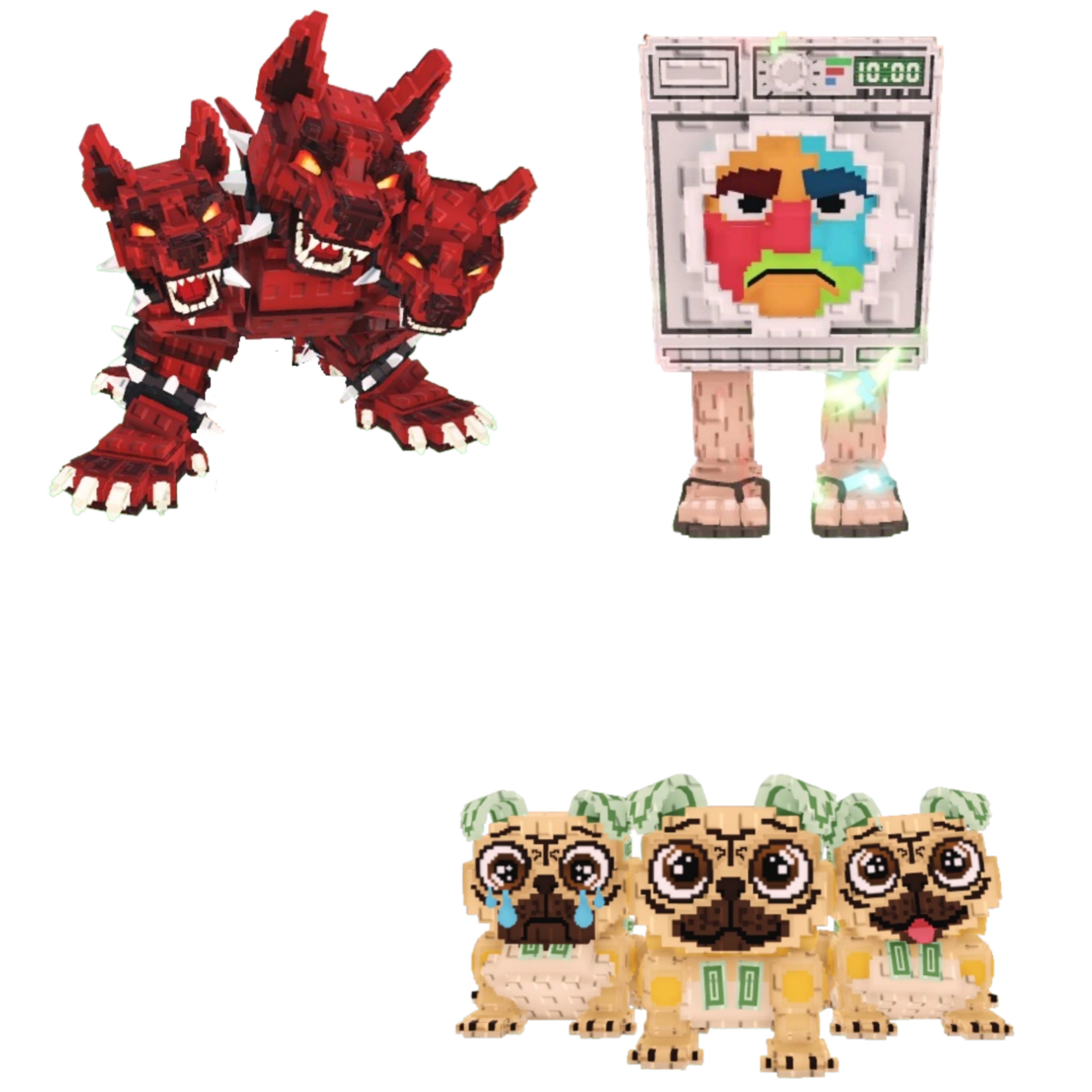[BUNDLE] - 🐵 1x Cerberus 🐵 1x Lavadorito Spinito 🐵 1x Los Puggies