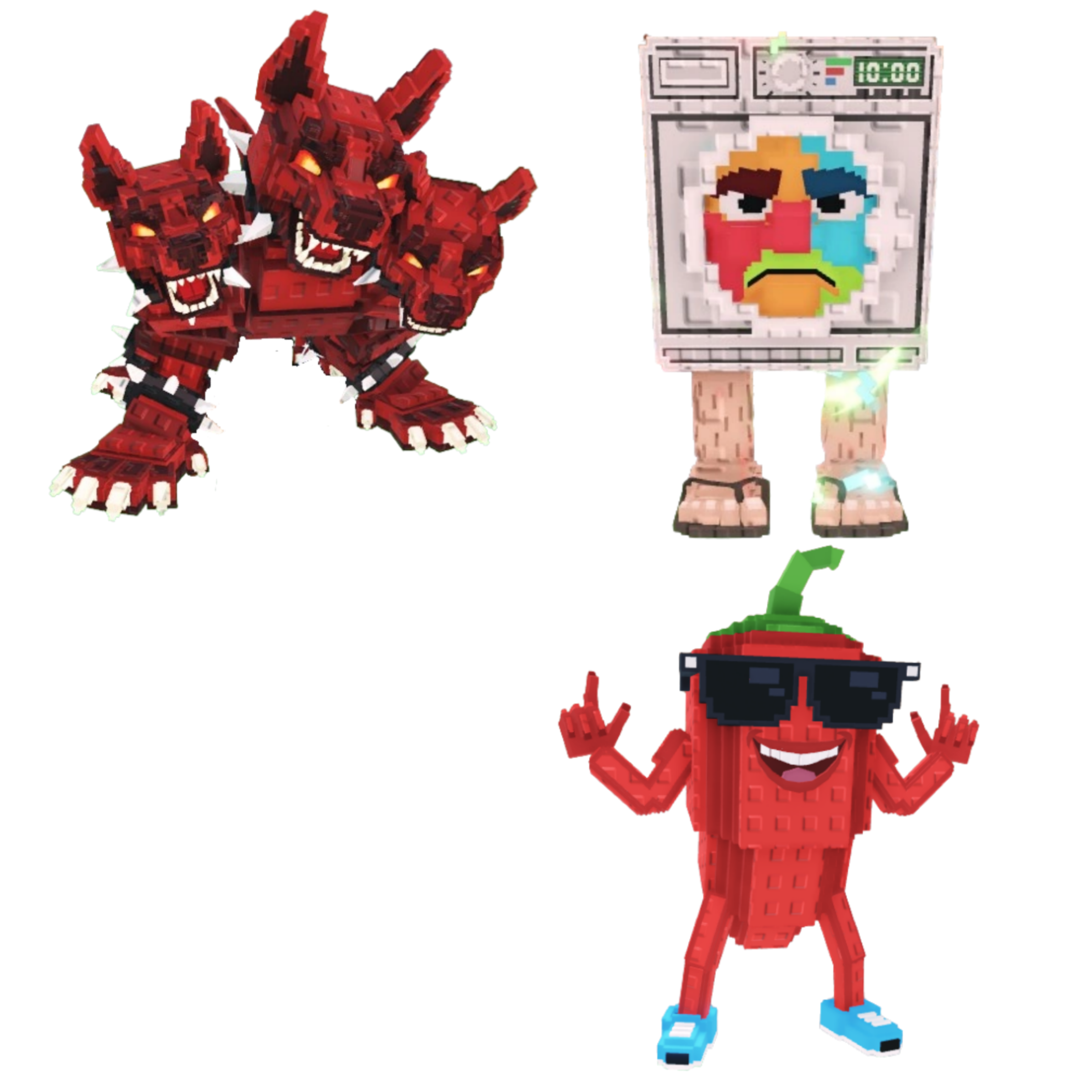 [BUNDLE] - 🦍 1x Cerberus 🦍 1x Chillin Chili 🦍 1x Lavadorito Spinito