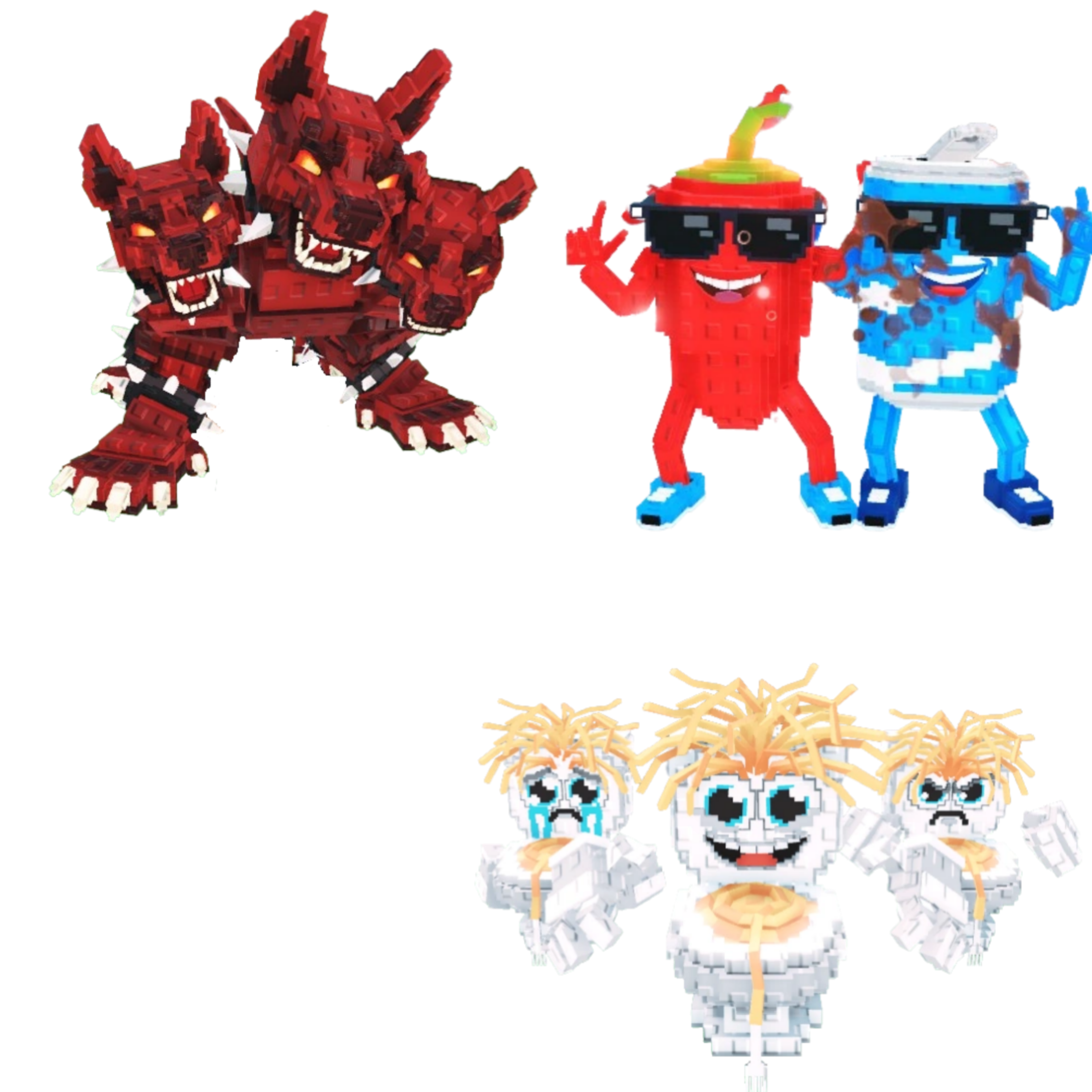 [BUNDLE] - 🐕‍🦺 1x Cerberus 🐕‍🦺 1x Los Spaghettis 🐕‍🦺 1x Swaggy Bros