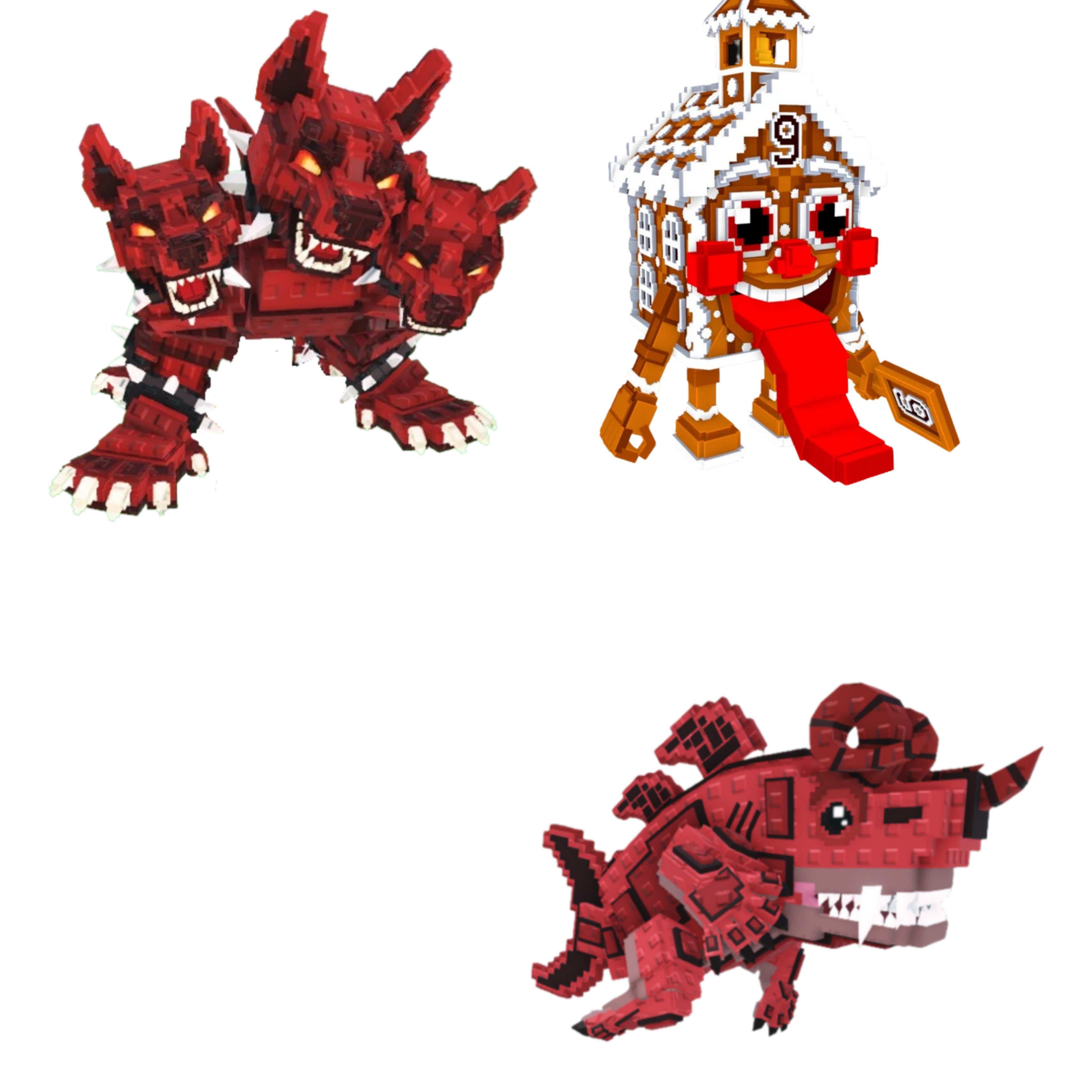 [BUNDLE] - 🐅 1x Cerberus 🐅 1x Eviledon 🐅 1x La Ginger Sekolah