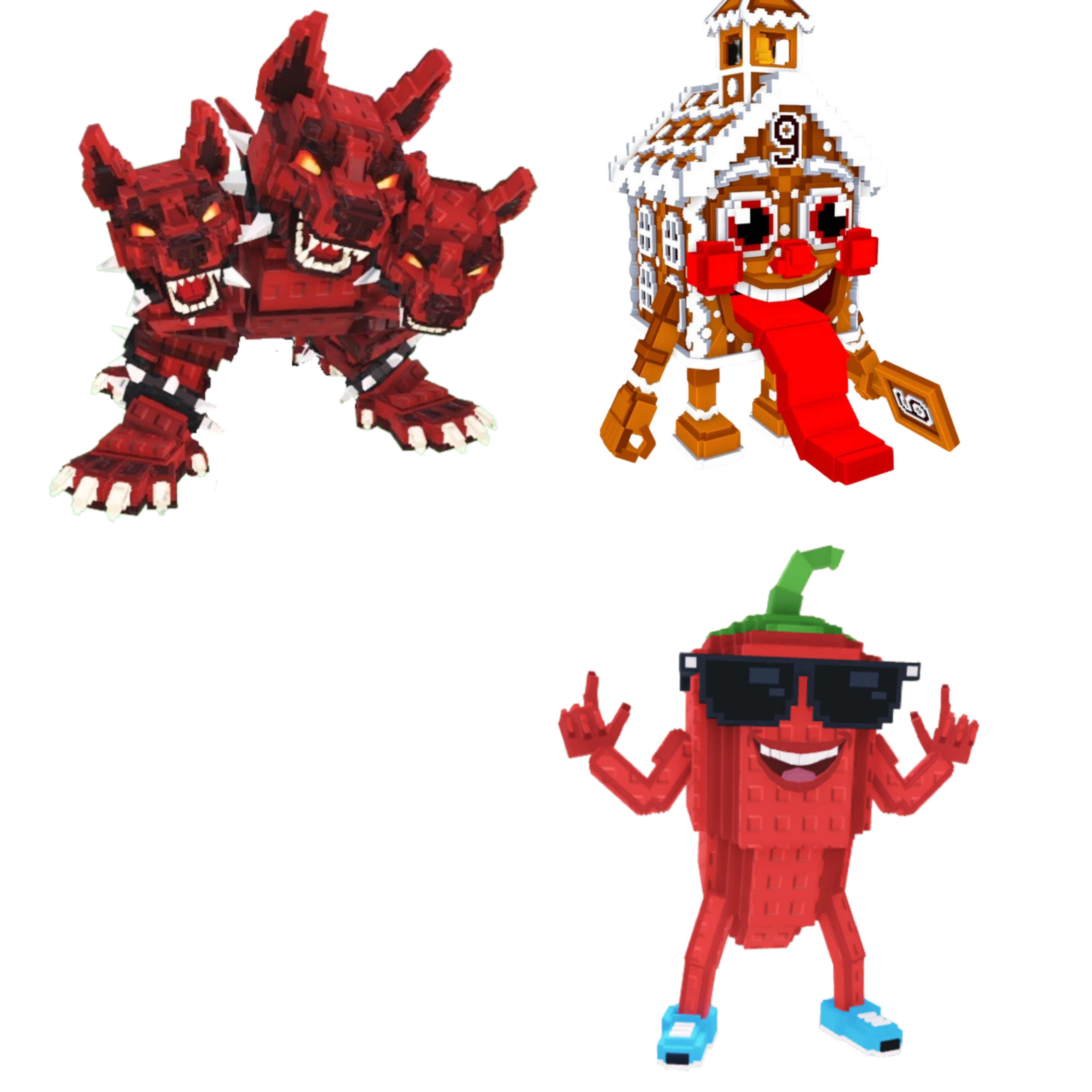 [BUNDLE] - 🐴 1x Cerberus 🐴 1x Chillin Chili 🐴 1x La Ginger Sekolah
