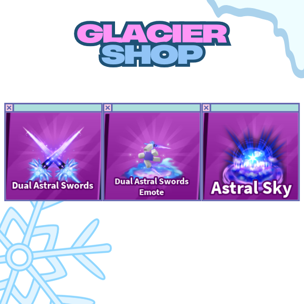 Dual Astral Swords + Explosion + Emote ( Limited Set )