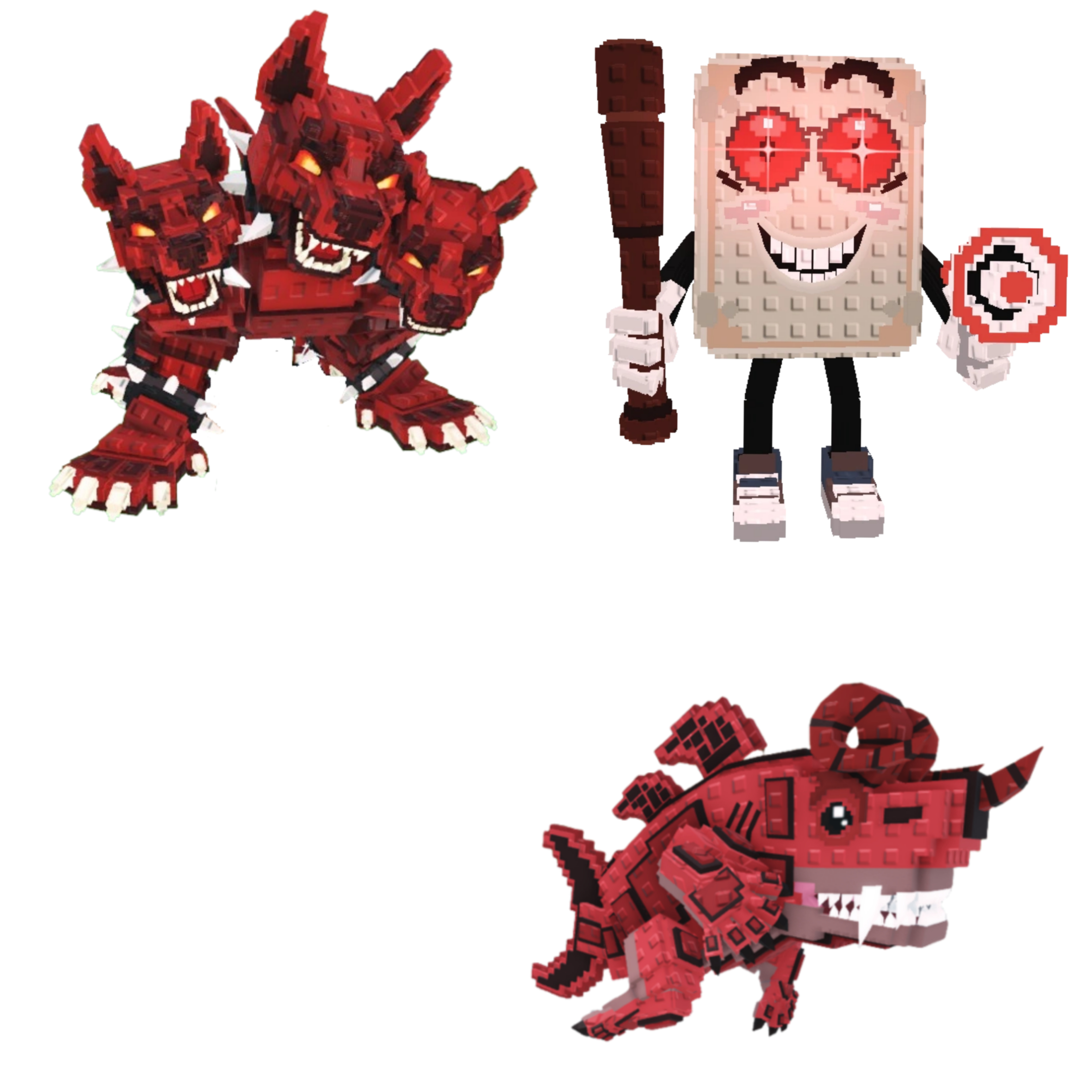 [BUNDLE] - 🦌 1x Cerberus 🦌 1x Eviledon 🦌 1x Tang Tang Keletang