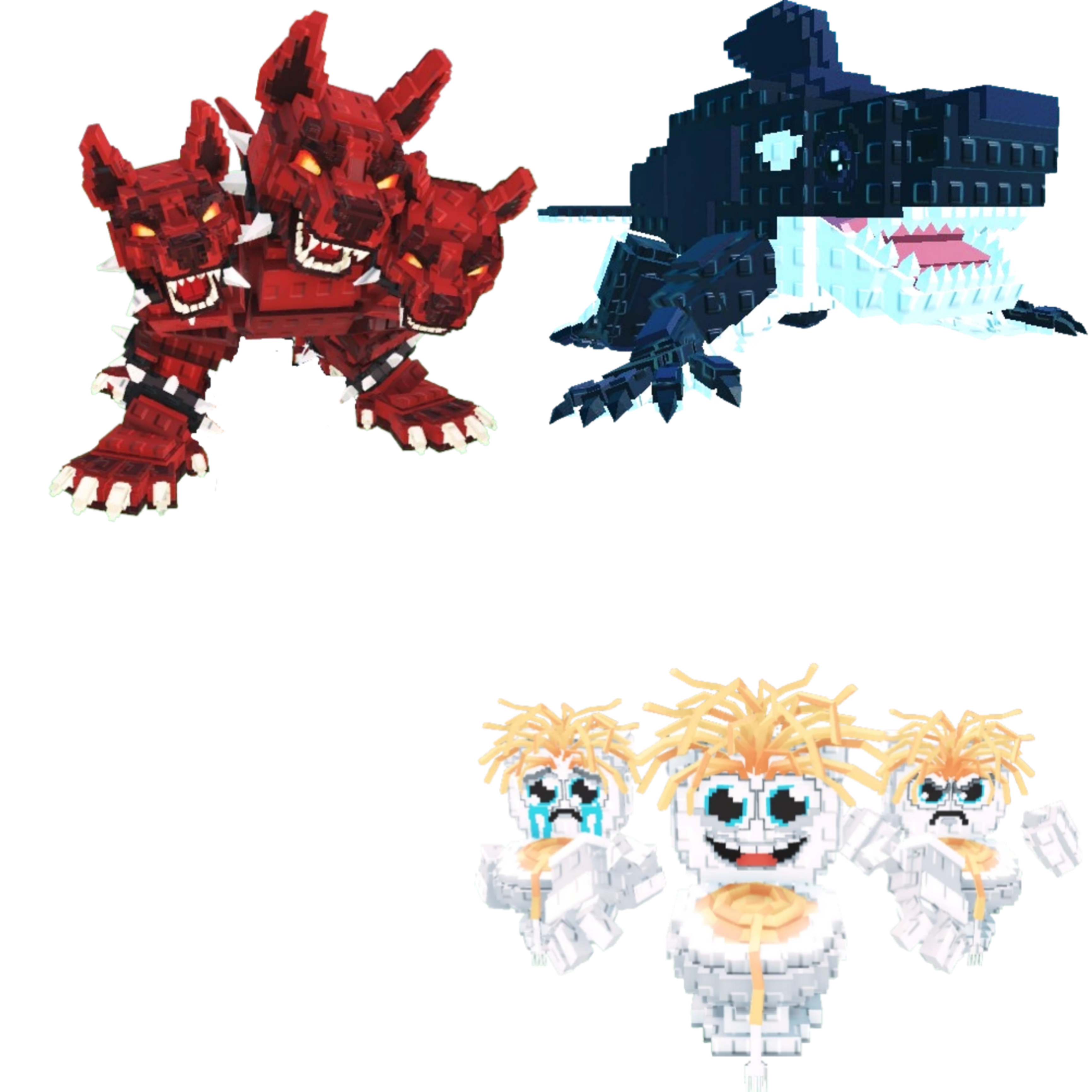 [BUNDLE] - 🐗 1x Cerberus 🐗 1x Orcaledon 🐗 1x Los Spaghettis