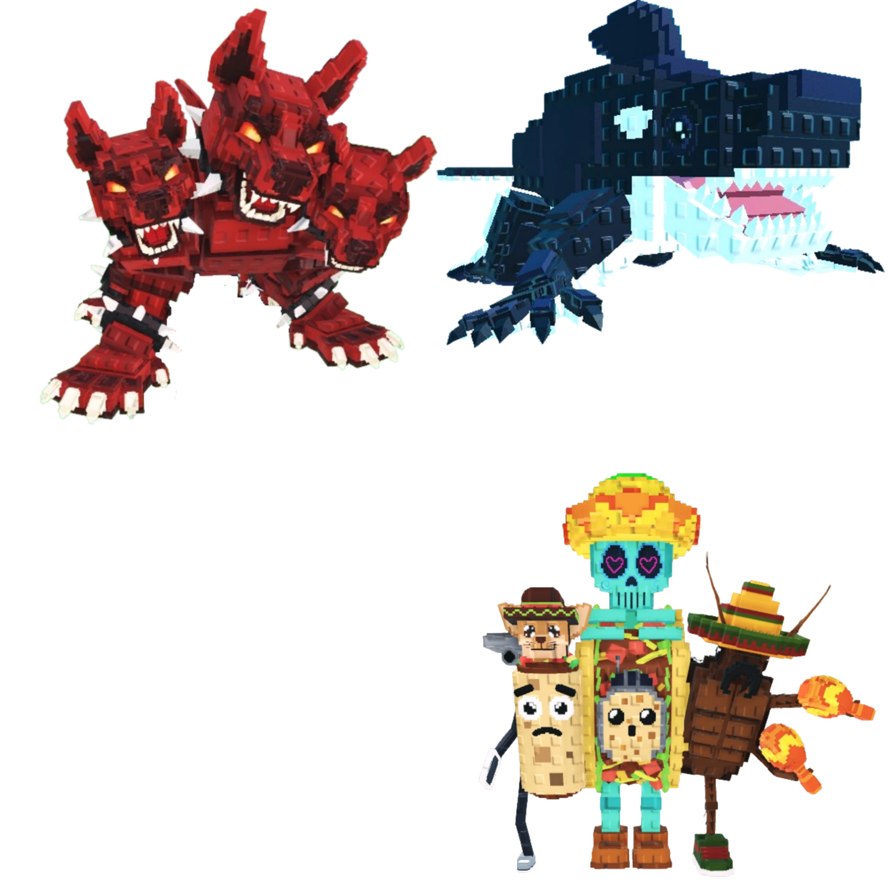 [BUNDLE] - 🐪 1x Cerberus 🐪 1x Orcaledon 🐪 1x La Taco Combinasion