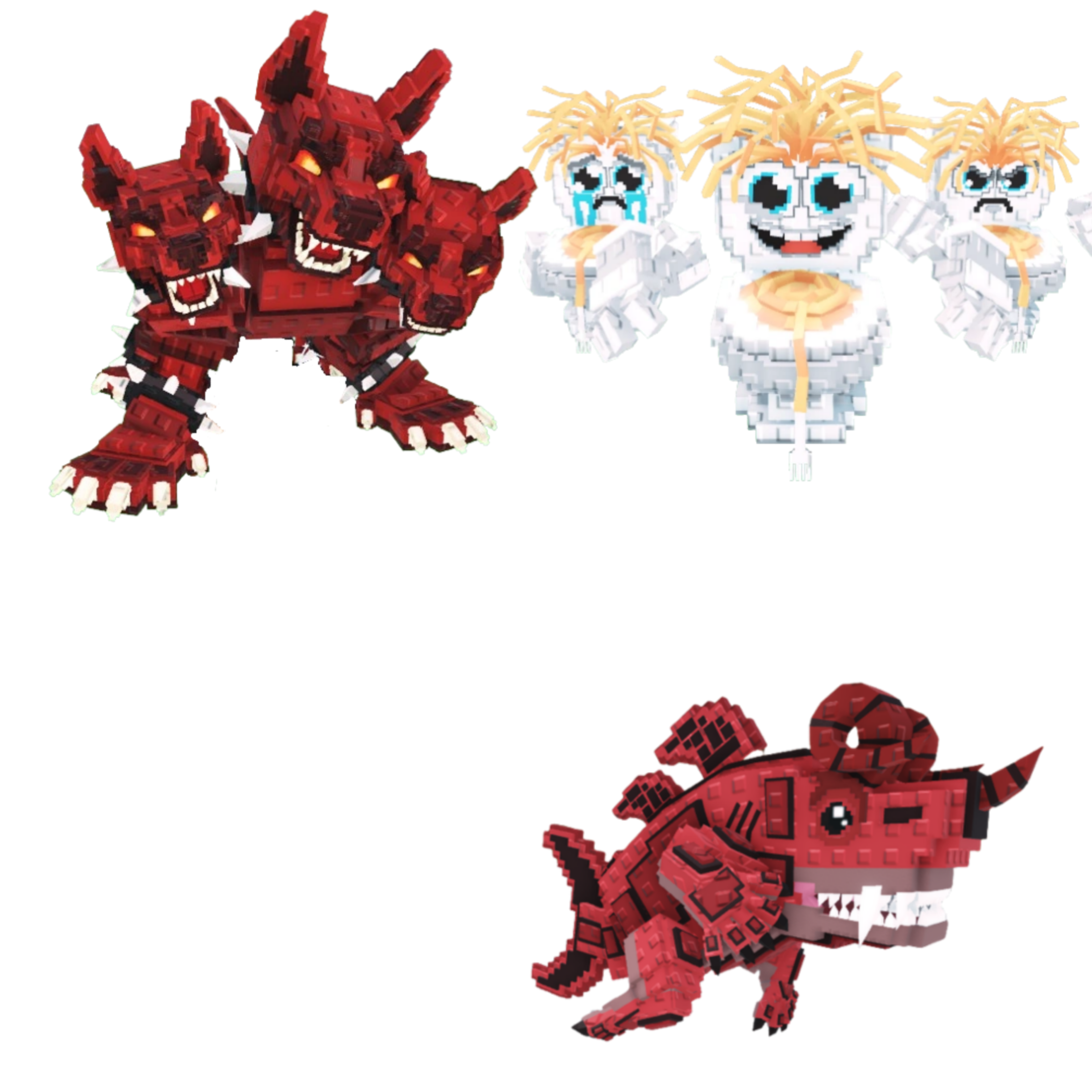 [BUNDLE] - 🦙 1x Cerberus 🦙 1x Eviledon 🦙 1x Los Spaghettis