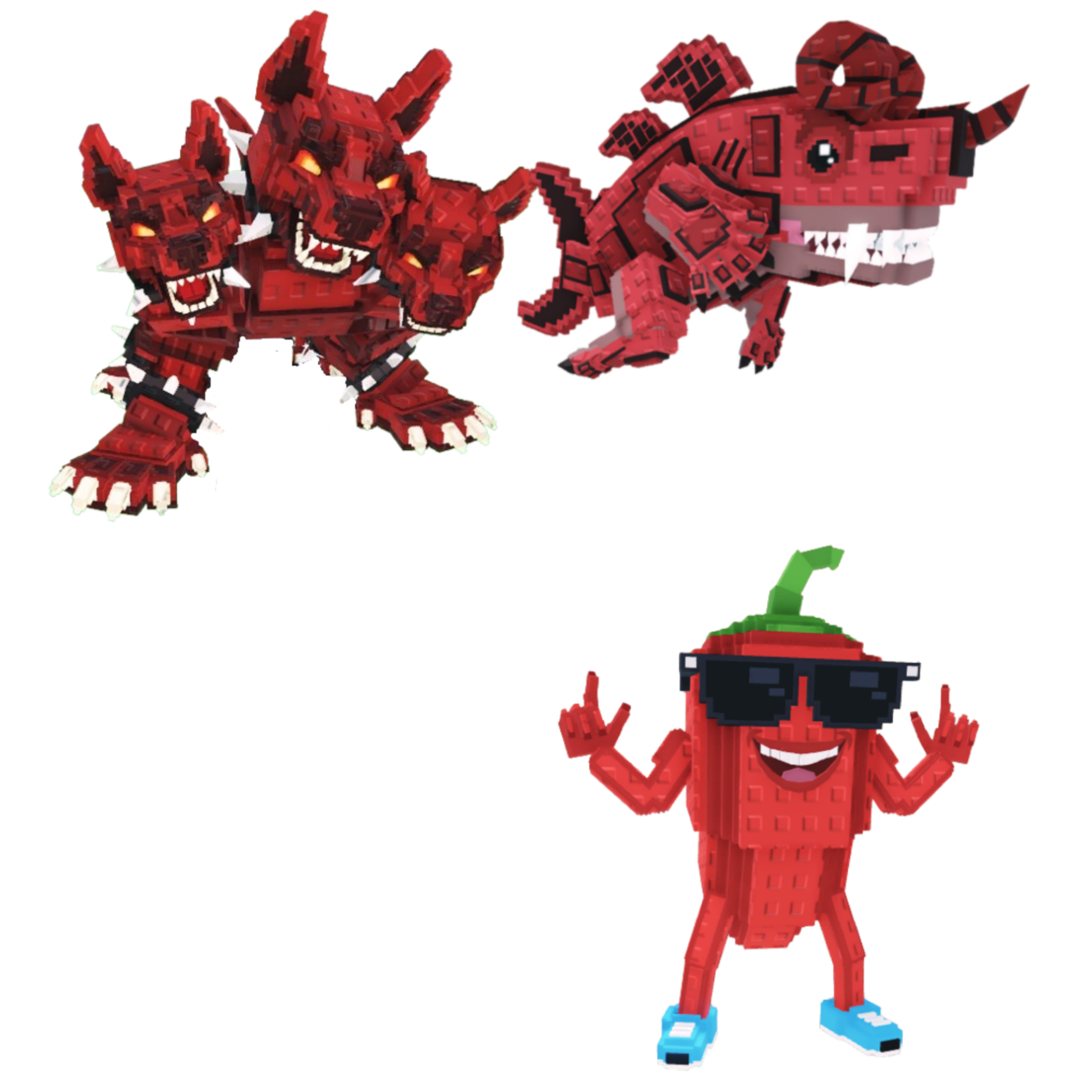 [BUNDLE] - 🐀 1x Cerberus 🐀 1x Eviledon 🐀 1x Chillin Chili