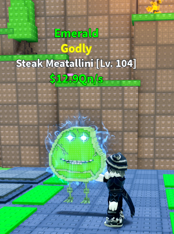 Steak Metallini Emerland Godly 12.9Qn/s Lv104 | Rebirth 13 - 2x Money