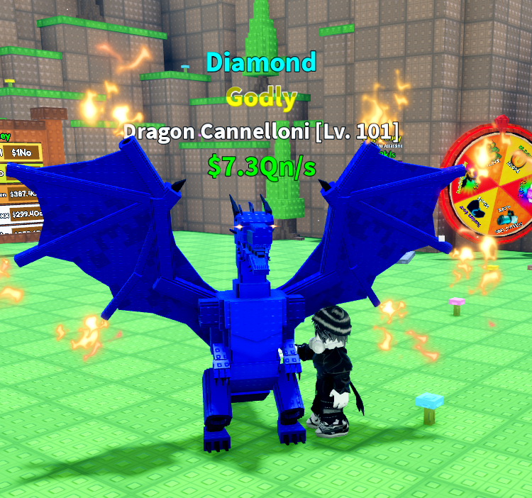 Dragon Cannelloni Diamond Godly 7.3Qn/s Lv101 | Rebirth 13 - 2x Money | Survive Lava For Brainrots