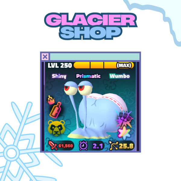 Superstar Shiny Wumbo Gary Booty - Trait Secret Formula + Sea Bear + Hydro-Dynamic Spatula ( Prismatic Unit )🫧Spongebob Tower Defense🫧