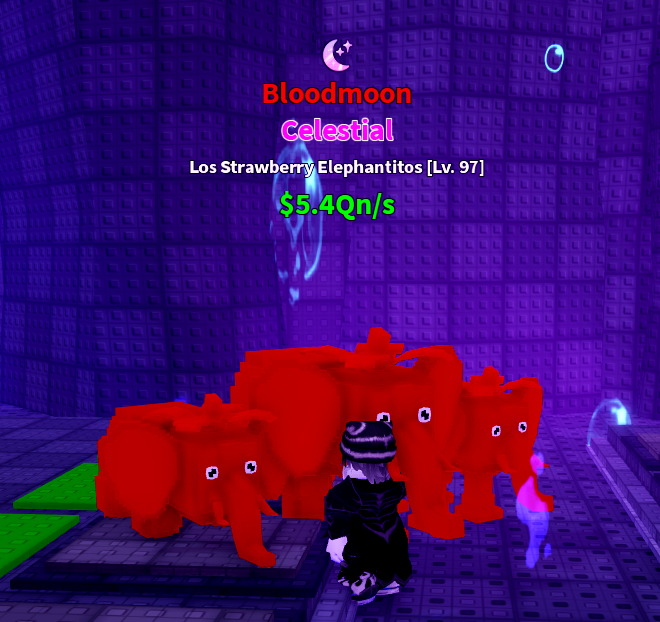 Los Strawberry Elephantitos Bloodmoon 5.4Qn/s Lv97 | Rebirth 13 - 2x Money | Survive Lava For Brainrots