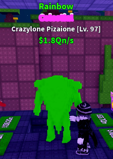 Crazylone Pizaione Rainbow 1.8Qn/s Lv 97 | Rebirth 13 - 2 x Money | Survive Lava For Brainrots