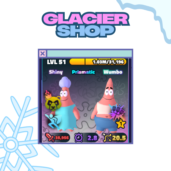 Shiny Wumbo Janet and Marty - Trait Sidekick + Sea Bear + Hydro-Dynamic Spatula ( Prismatic Unit )🫧Spongebob Tower Defense🫧