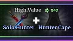 Sailor Piece - High Value（Solo Hunter + Hunter Cape)【849R】