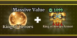 Sailor Piece - Massive Value（King of Heroes + King of Heroes Armor）【1099R】