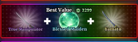 Sailor Piece - Best Value（True Manipulator + Blessd Maiden + Yamato）【3299R】