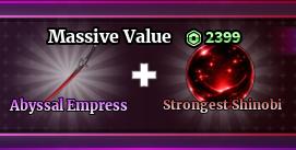 Sailor Piece - Massive Value(Abyssal Empress + Strongest Shinobi)【2399R】
