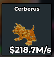 CHEAPEST!! Gold Cerberus 218.7M/s