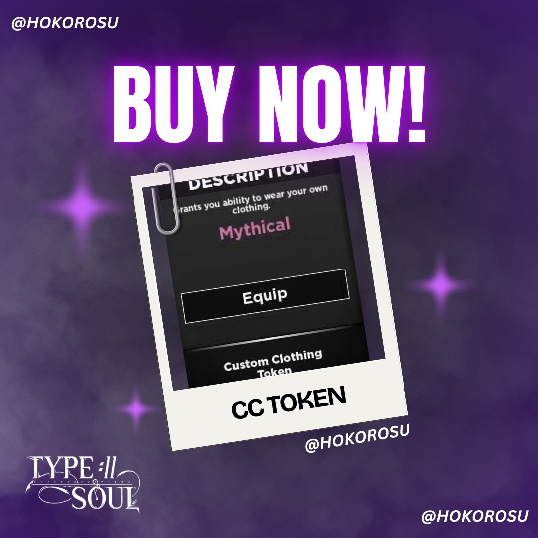 [Type Soul] - Custom Clothing | ✅FAST DELIVERY✅