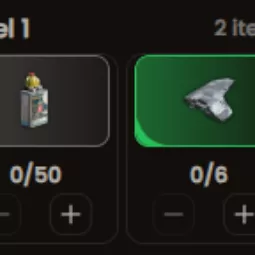 Explosives Station 0 > 1