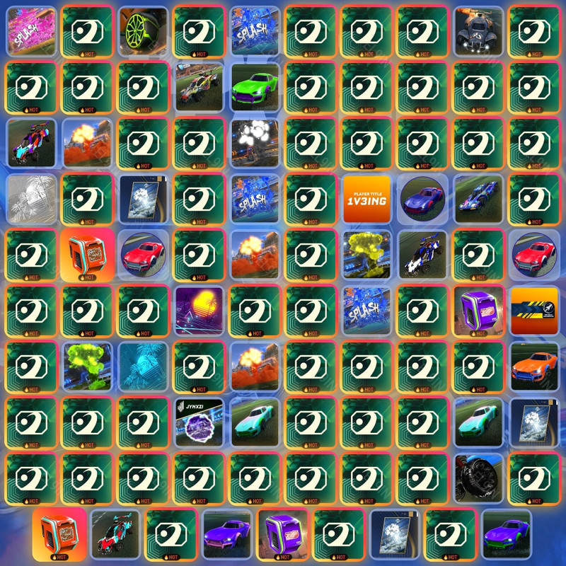 🌌 Twitch Drops 🌐 The General x RL 💎 Rocket League [Total 99 Items]