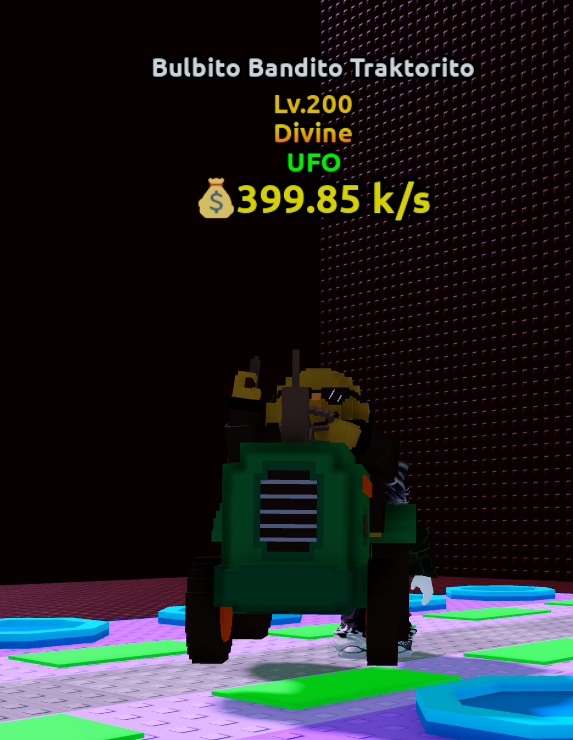 Bulbito Bandito Traktorito Ufo 399.85k/s Lv200 Divine | Escape Tsunami For Brainrots