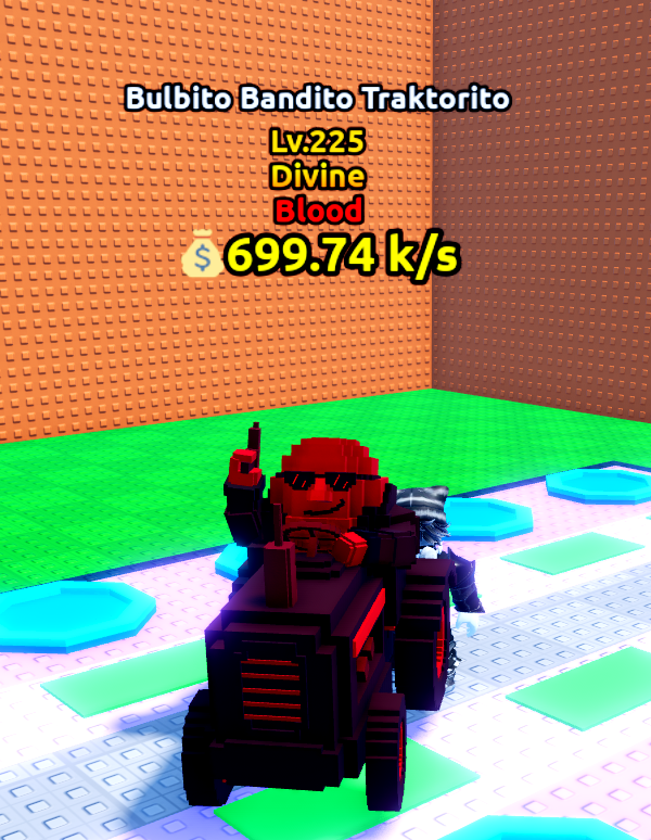 Bulbito Bandito Traktorito Blood 699.74k/s Divine Lv225 \ Escape Tsunami For Brainrots