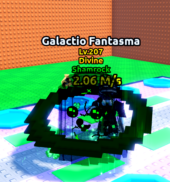 Galactio Fantasma Shamrock 2.06M/s Lv207 Divine | Escape Tsunami Foir Brainrots