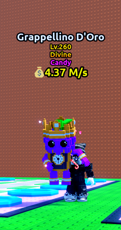 Grappellino D'oro Candy 4.37M/s Lv260 | Divine | Escape tsunami For Brainrots