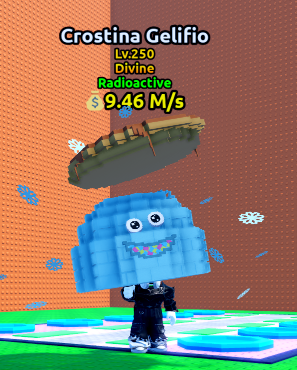 Crostina Gelifio Radioactive 9.46M/s Lv250 Divine | Escape Tsunami For Brainrots