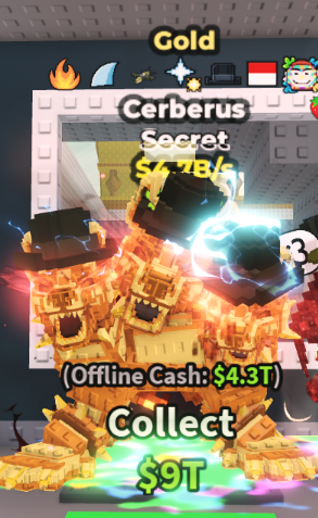 Gold Cerberus (4.7B/s) – SECRET – STEAL A BRAINROT – FAST DELIVERY & TRUSTED #G3RX1V