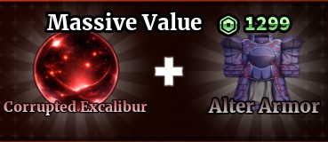 CORRUPTED EXCALIBUR + ALTER ARMOR - SAILOR PIECE