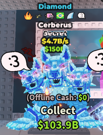 Diamond Cerberus (4.7B/s) – SECRET – STEAL A BRAINROT – FAST DELIVERY & TRUSTED #H6WC8J