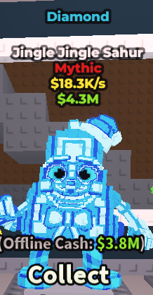 Jingle Jingle Sahur – 💎Diamond💎 – Mythic - 18.3K/s [🚀Fast Delivery]