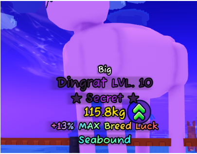 Big Dingrat LVL 10 (115.8KG) – CATCH AND TAME – FAST DELIVERY & TRUSTED